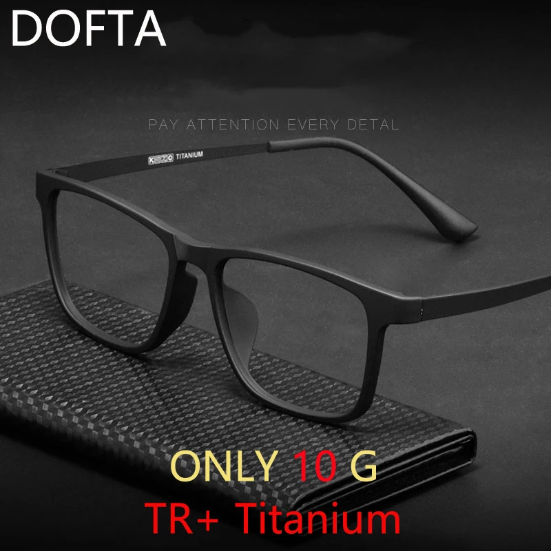 

DOFTA TR + титановая оправа для очков по рецепту, мужские и женские очки, сверхлегкая оптическая оправа для близорукости