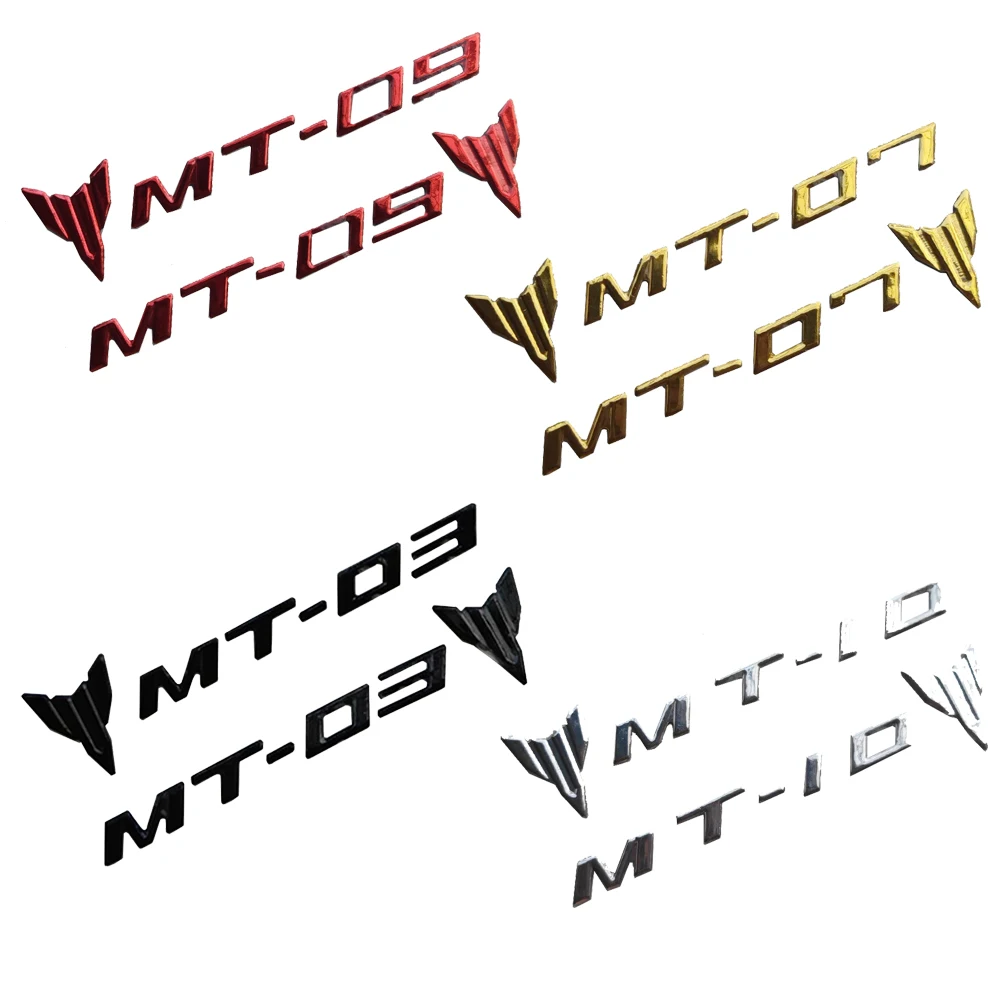 

For Yamaha MT03 MT07 MT09 MT10 Motorcycle Emblem Decal Tank Wheel Sticker 3D Decal MT-07 MT-09 MT-03 MT-10 Sticker