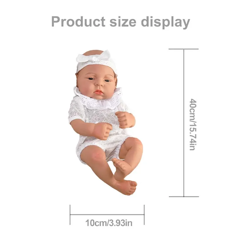 15,75 zoll Reborn Baby Puppe Lebensechte Mädchen Reborn Puppen Mode 40 cm Schöne Weiche Baby Vinyl Baby Puppe Spielzeug Für mädchen Geburtstag Geschenke