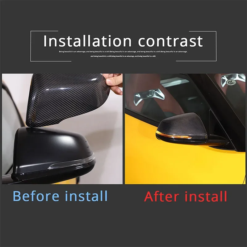 For BMW 1 2 Series F40 F44 F45 F46 X1 F48 F49 X2 F39 Z4 G29 for Toyota Supra Real Carbon Fiber Rearview Side Door Mirror Cover