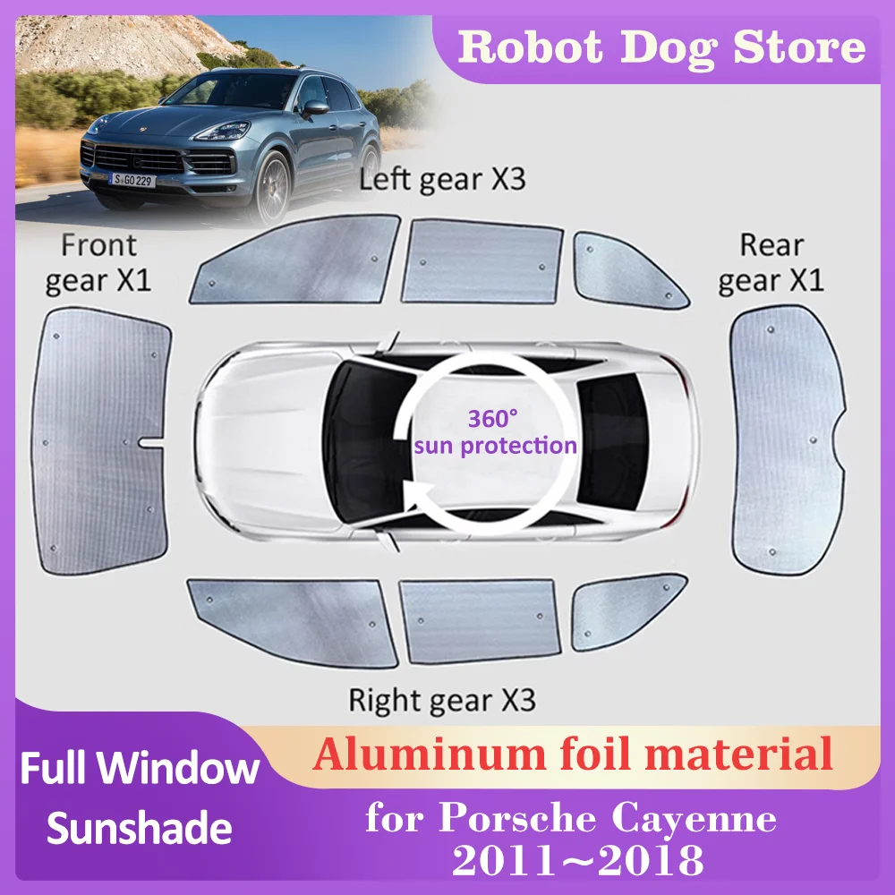 

Автомобильные солнцезащитные козырьки для Porsche Cayenne 2011 ~ 2018 2012, солнцезащитный козырек для крыши, боковая накладка на лобовое стекло, Аксессуары для штор