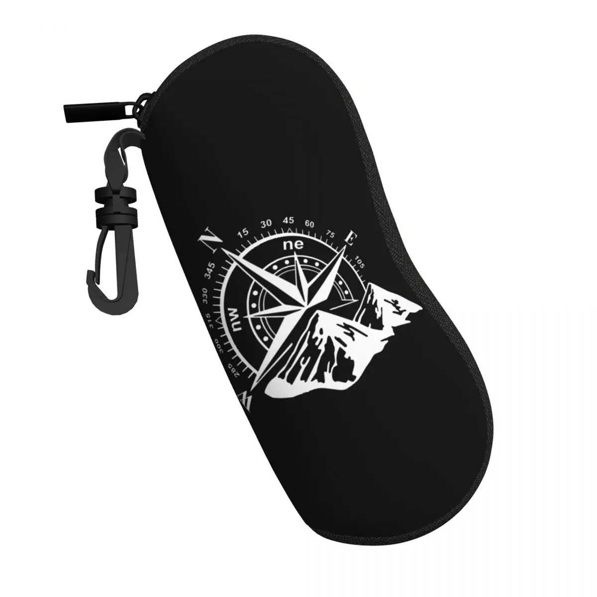 Custom Navigate Mountain Adventure Compass Shell Eyeglasses Protector Cases Cool Sunglass Case Glasses Bag