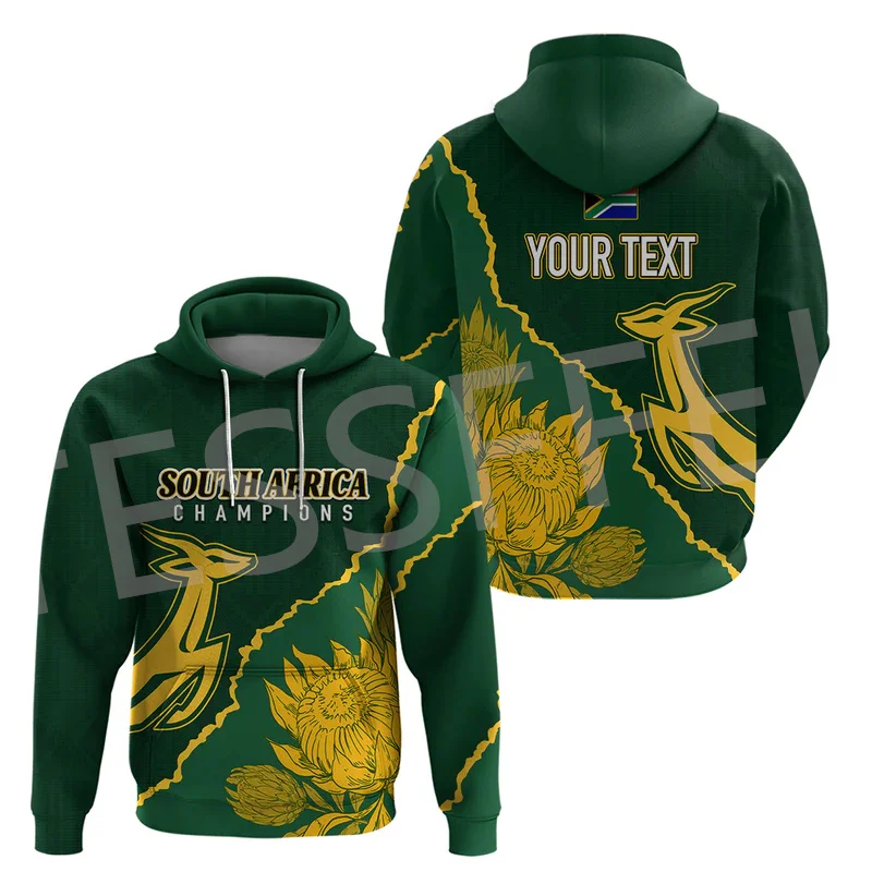 

Custom Name Africa Country South Africa Flowers Flag Tattoo Retro Tracksuit 3DPrint Harajuku Casual Pullover Jacket Hoodies X10