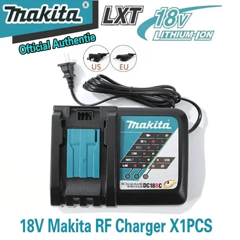 Nová 100% originální Makita 6Ah 5Ah 9Ah, pro Makita 18V náhradní lithiová baterie + elektrická vrtačka + nabíječka - náhled 4