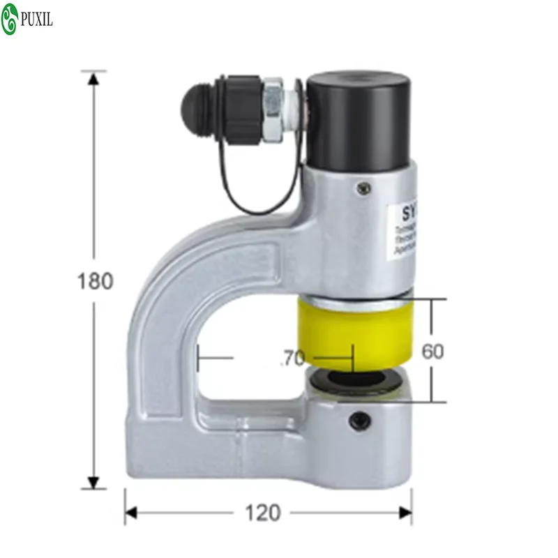 

5-ton hydraulic cable tray punching machine SYD-32, portable 10-32mm electrical conduit and steel plate metal punching tool