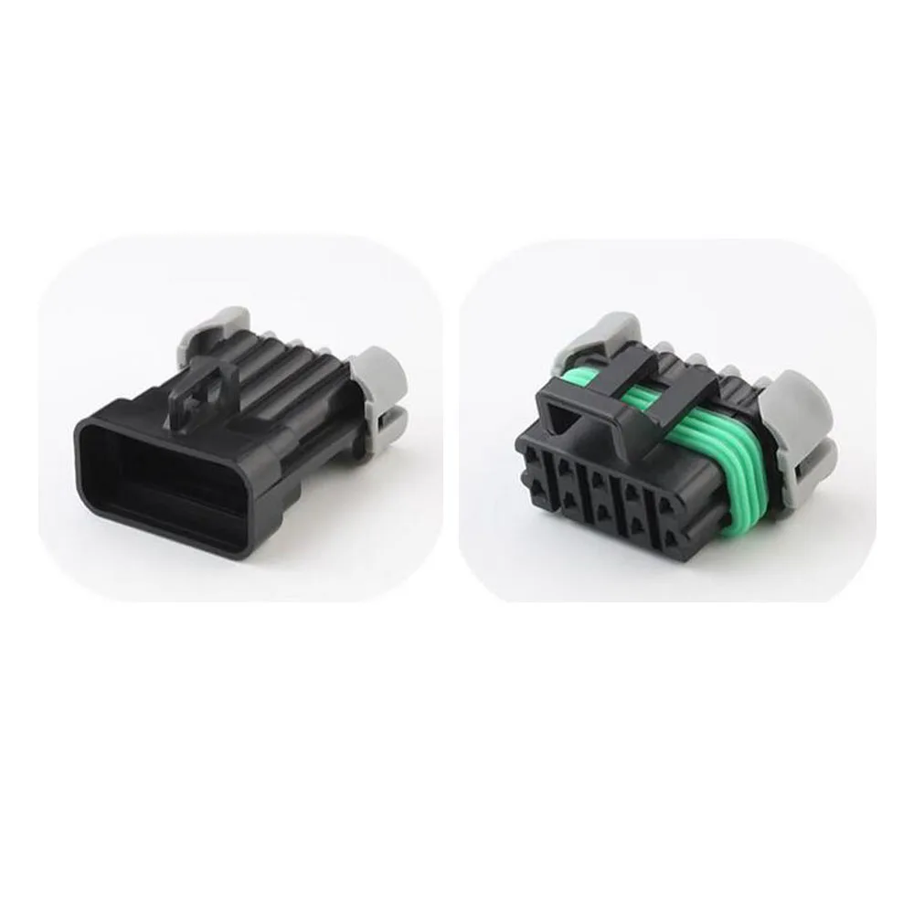 

100Set 12045808 12177081 automotive Waterproof male female wire connector terminal plug 10 pin socket rubber seal