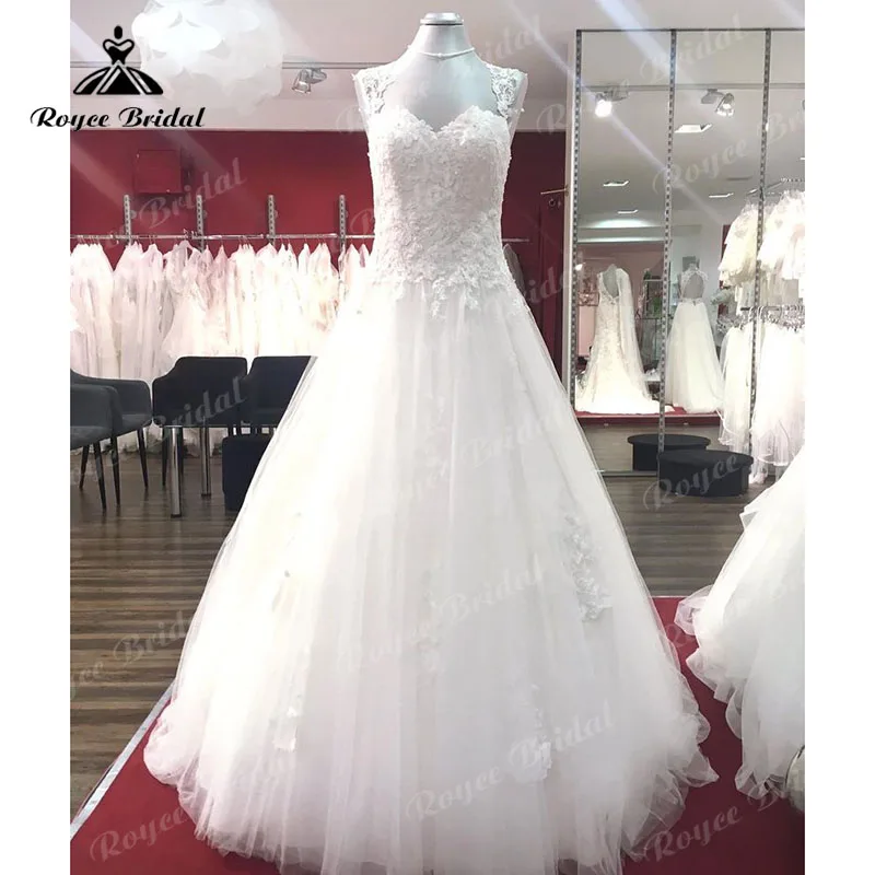 

Roycebridal Off White Puffy Wedding Dress 2024 Lace Appliques sweetheart Sweep Train Wedding Gowns sukienka na wesele