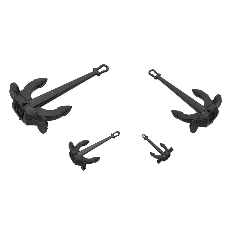 2PCS RC Model Boat ABS Hall Anchor 17.5x10mm 41x23mm 64x35mm Movable Anchor for DIY Simulated Nautical Ship Assembly