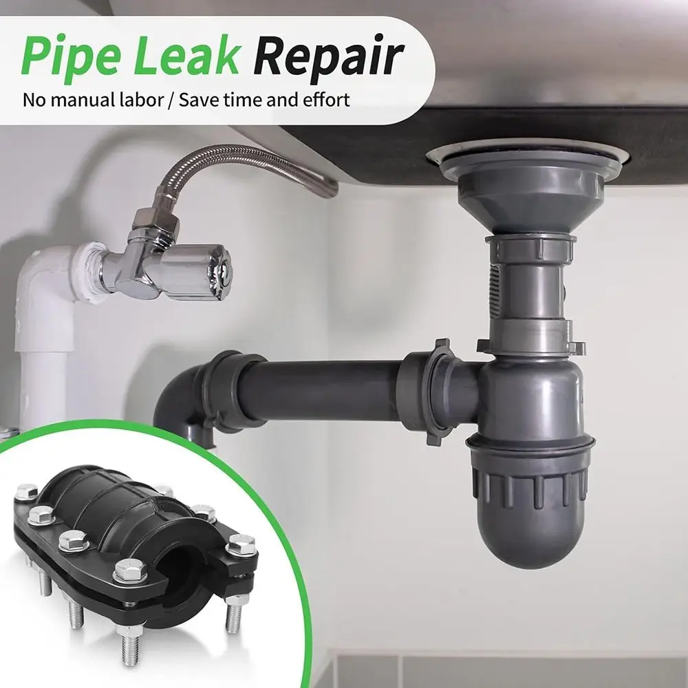 Professional Durable Water Pipe Clamp Emergency 3/4 inch Repair Clamp Iron Universal Pipe Leak Sealer