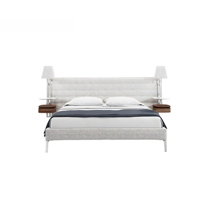 Fabric  Designer Modern Simple Bedroom Light Luxury Double  Master Bedroom Queen