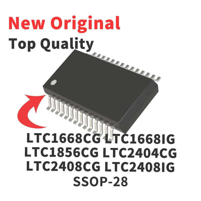 1 PCS LTC1668CG LTC1668IG LTC1856CG LTC2404CG LTC2408CG LTC2408IG SSOP-28 New Original Chip IC