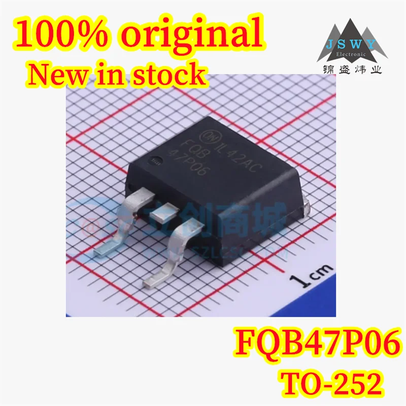 

(10/100PCS) FQB47P06 TO-263 P-Channel Power MOSFET 60V 47A Large Inventory Spot 100% Brand New Original