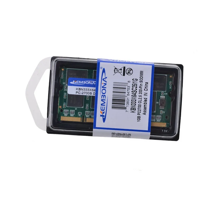 KEMBONA DDR1 333Mhz 1GB 200-Pin(for all motherboard)PC1 2700 1GB Brand New Sealed SODIMM Memory Ram For Laptop Notebook Lifetime
