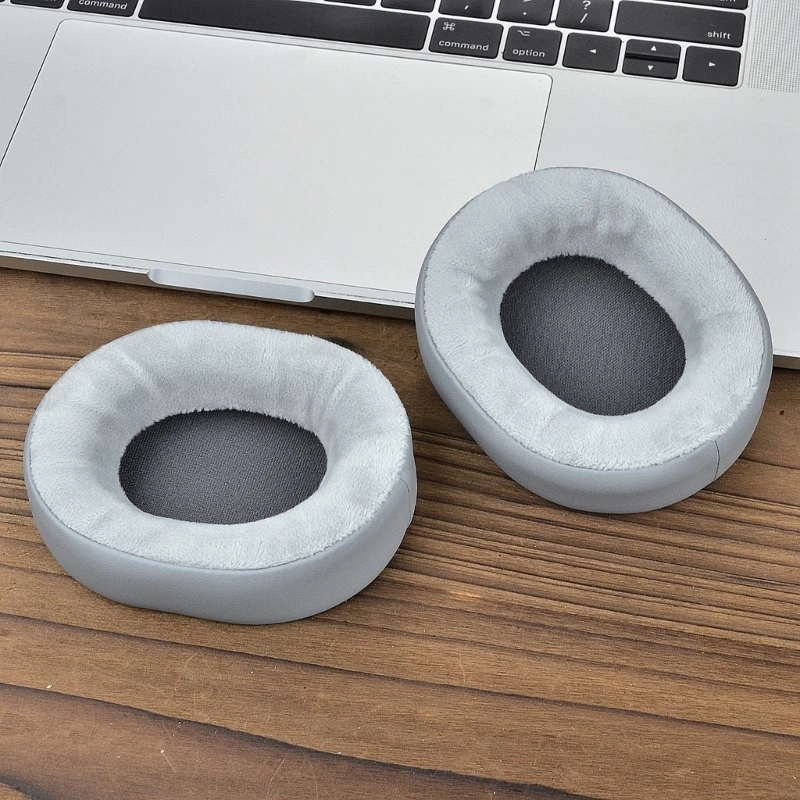 Almohadillas para auriculares HS55 HS65, almohadillas seda helada/cuero