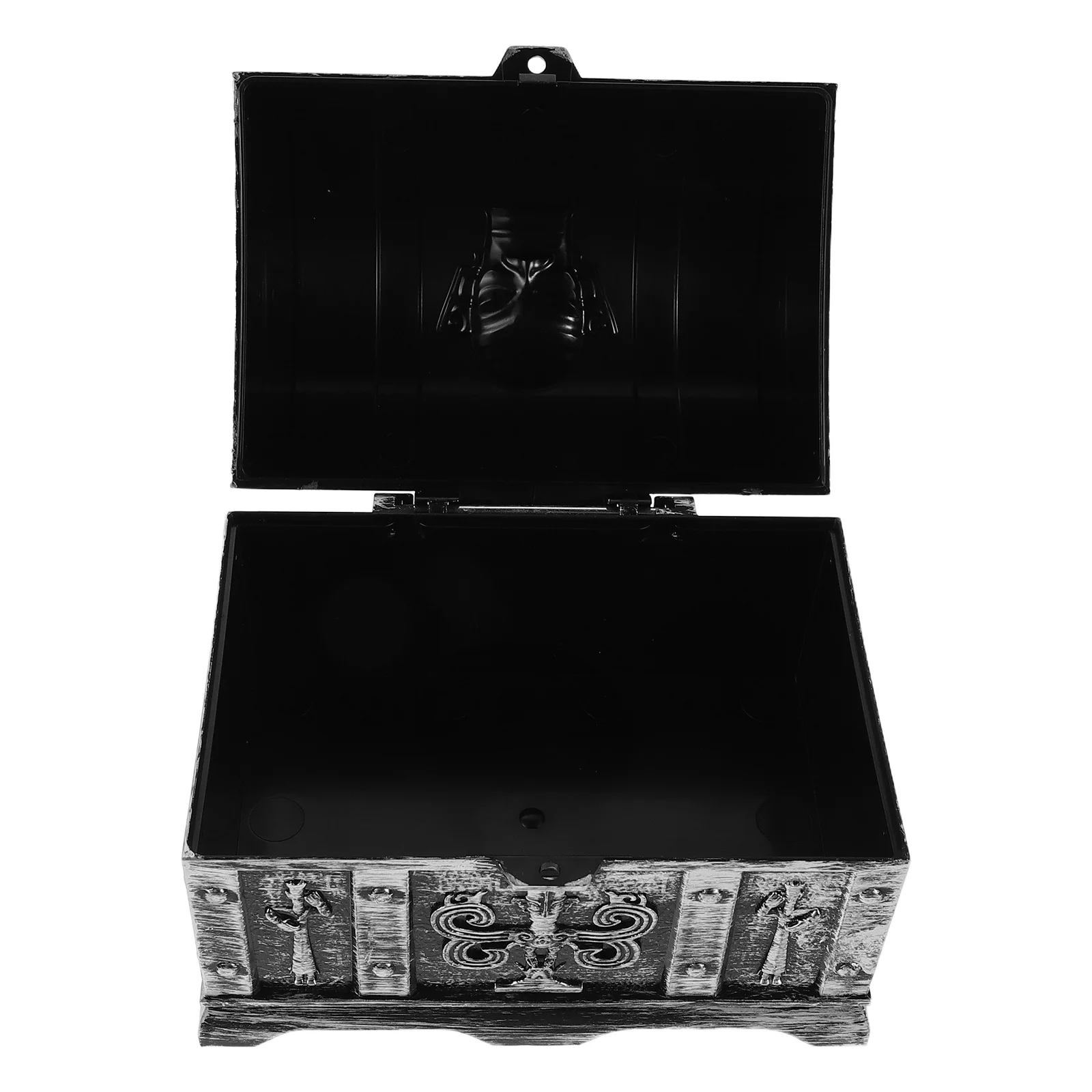 

Sanxingdui Mask Treasure Chest Box - Vintage Lockable Storage for Jewelry Coins Keepsakes Retro Decorative Organizer Pirate
