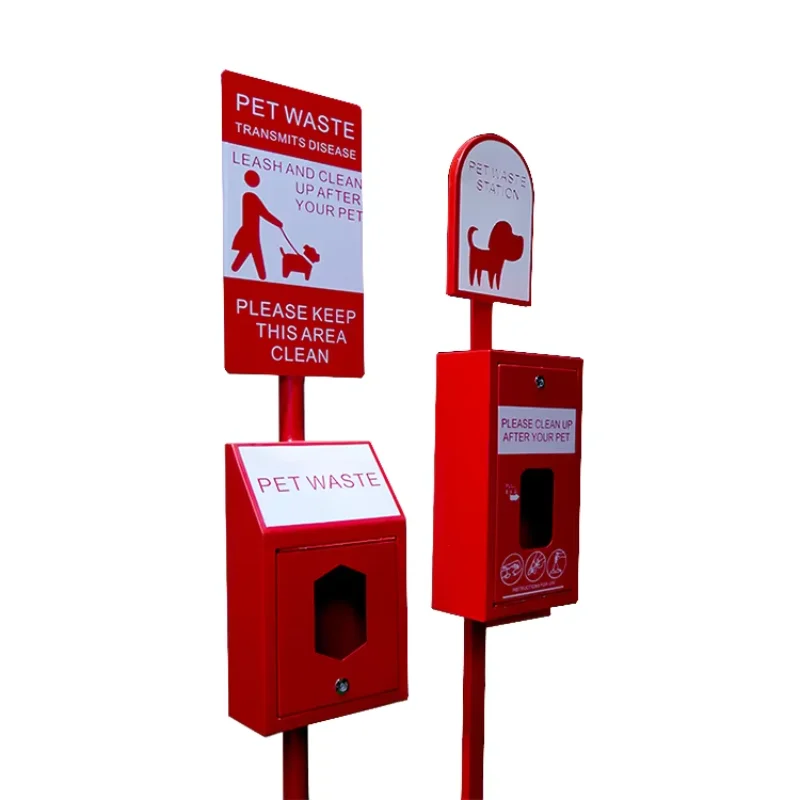 New Fashion Outdoor Dog Park Pet Waste Stations Trash Can Dog Poo  Bins Dog Poop Station