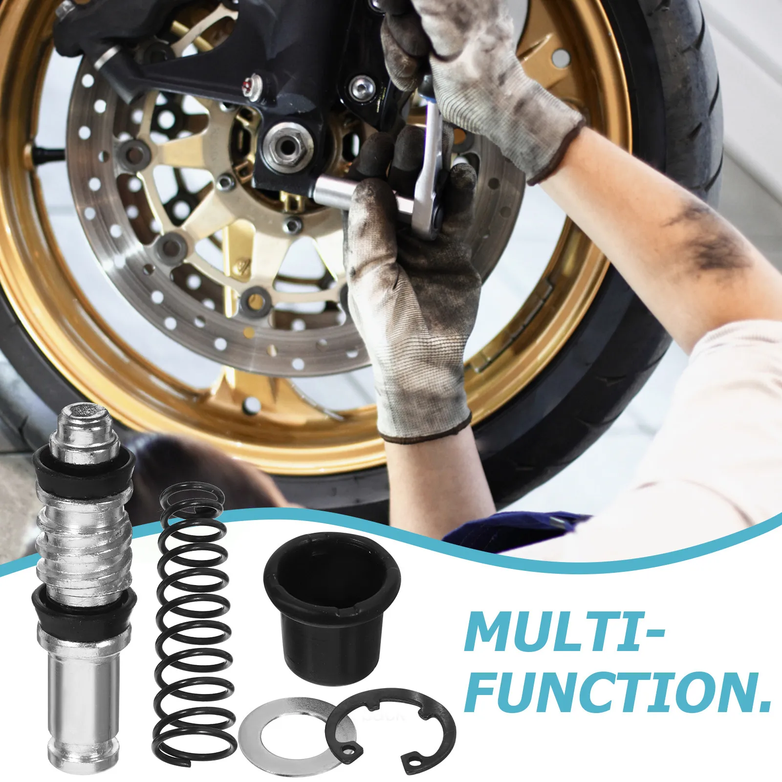 Upper Pump Repair Kit Clutch Brake Spring Aluminum Alloy Piston Motorcycle Parts Disc Brake Repair Suitable Various Models view 6
