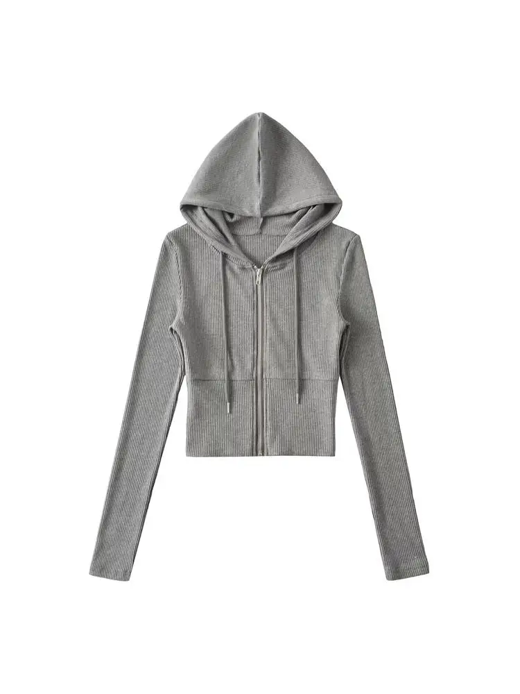 Printemps nouveauté effet minceur à capuche taille haute élastique Long Sve femmes Faion ensemble avec pantalon Long ample deux pièces ensemble