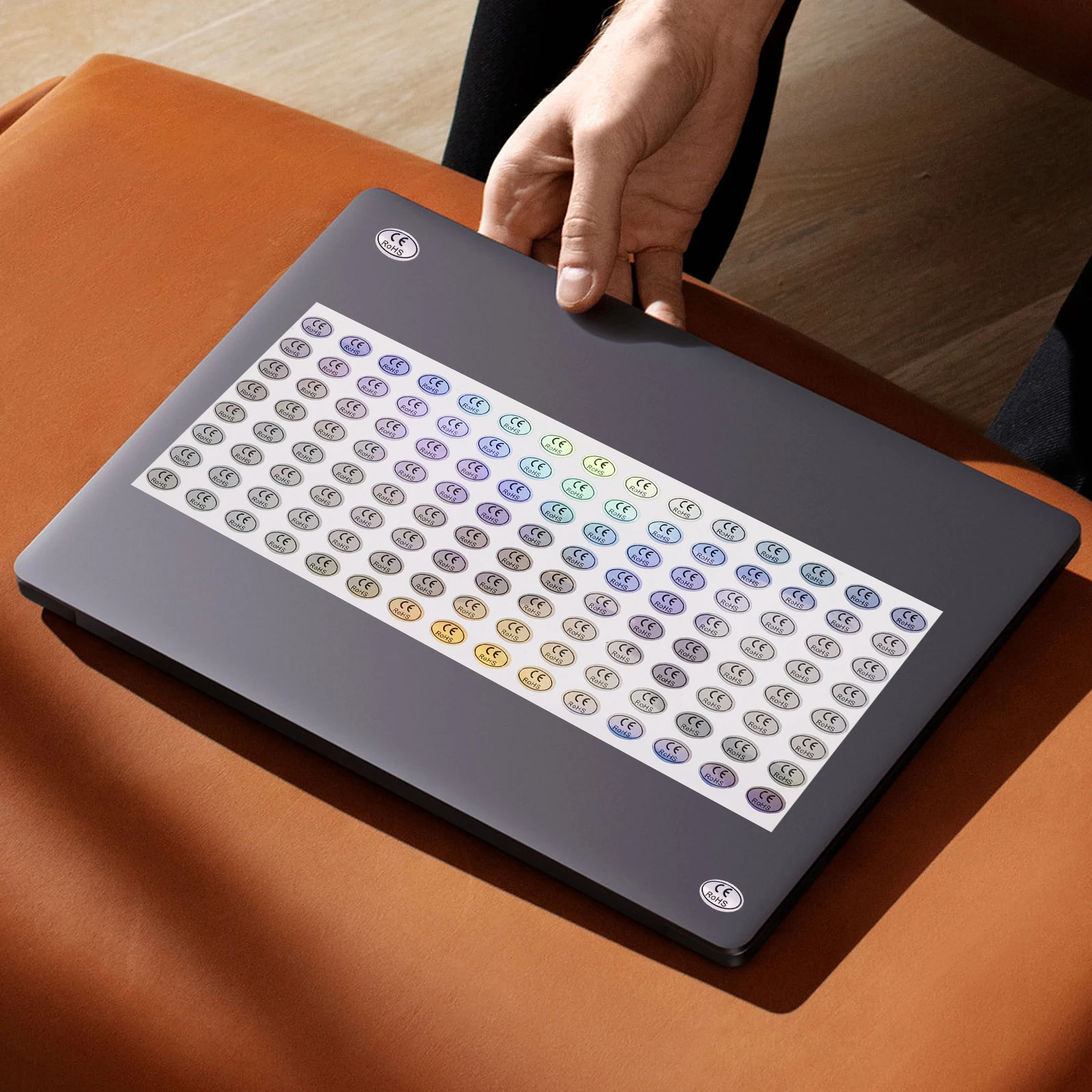 

1000pcs Holographic Anti-counterfeiting Labels 10x7mm CE RoHS Stickers Adhesive Trading Use Folder Tags