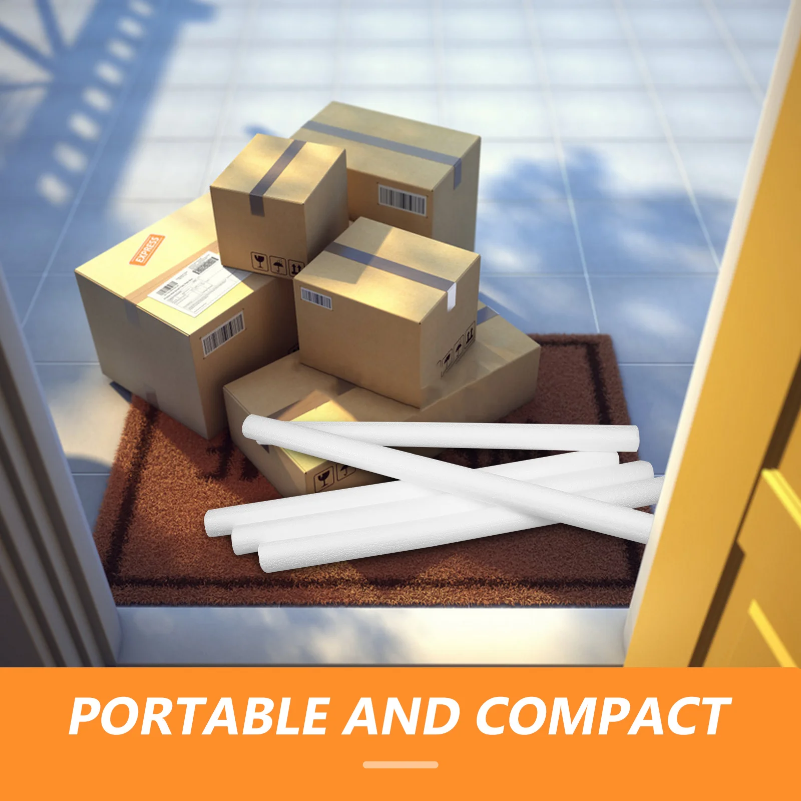 Bâtons Anti-Vibration en mousse, 10 pièces, pour peintures à l'huile, calligraphie murale, insertion d'emballage, Protection antichoc, multi-usage