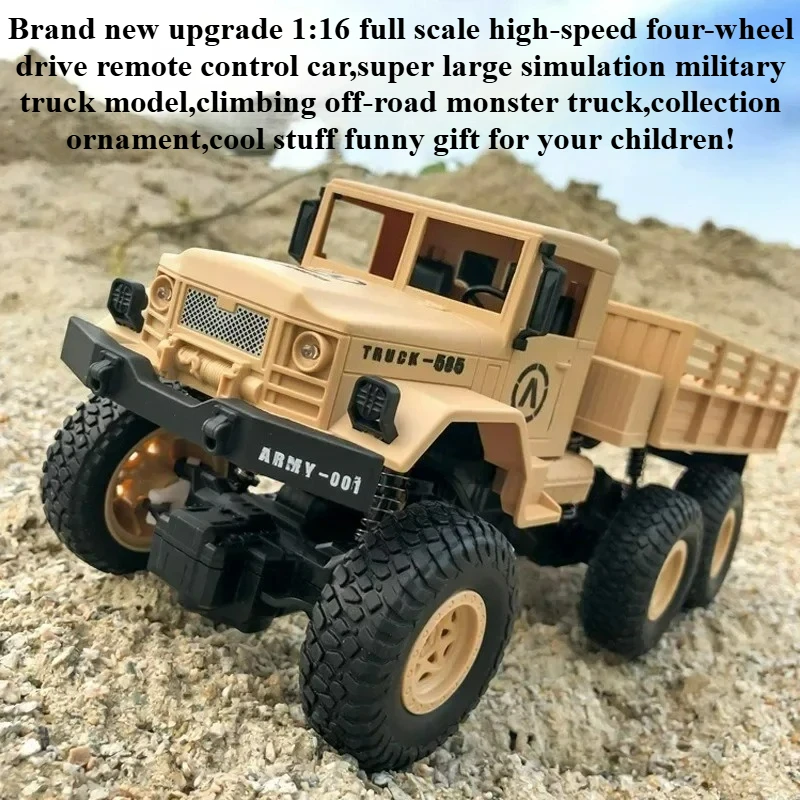 

Cool Stuff Toy Car Funny Gift-1:16 Climbing Off-road Military Rc Truck,High-speed 4WD Rc Cars,Remote Control Car,Toys for Kids