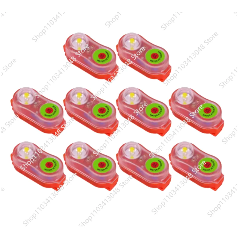 

10 Pcs Life Jacket Light Emergency Underwater Activated Led High Light Emergency Water Survival