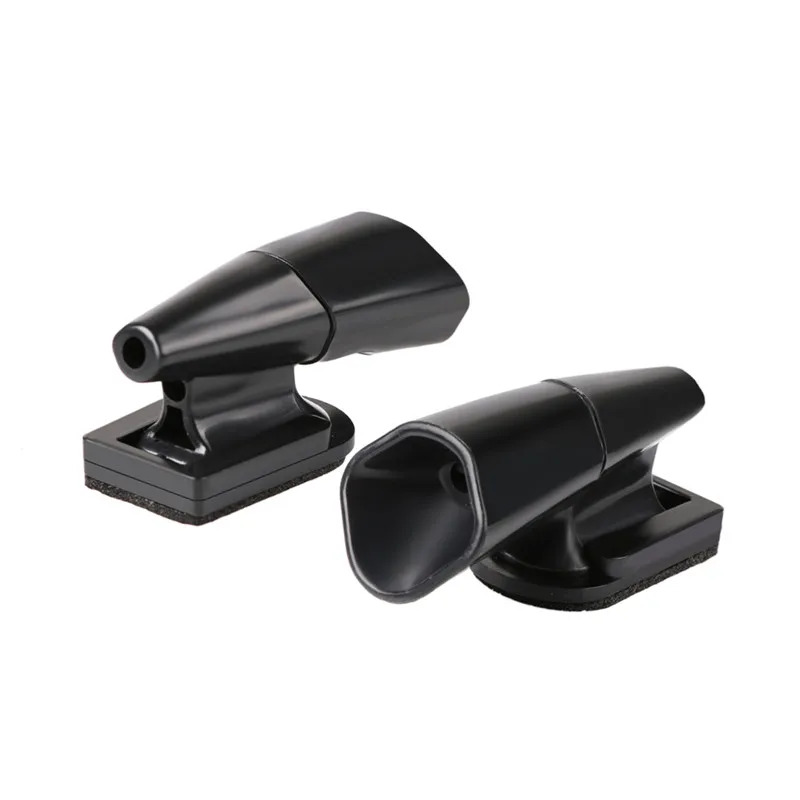 Ultrasonic Animal Repeller para carro e motocicleta, Saving Wind Whistle, Deer Warning, prata e preto, 2PCs
