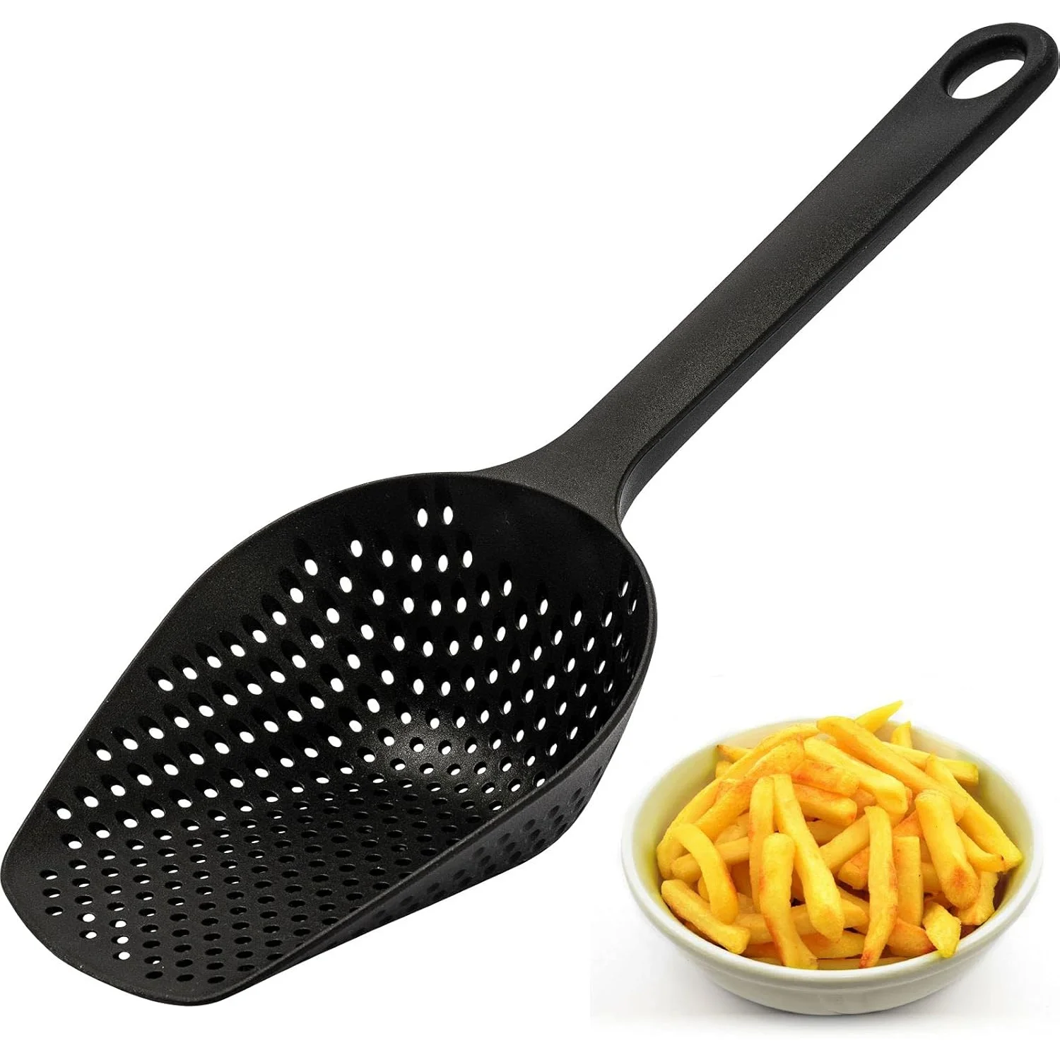 1pc Large Slotted Spoon ,Filter Spoon,Multi-functional Kitchen Skimmer, Draining Scoo, Ice Scoop for Pasta//Vegetables /Noodles