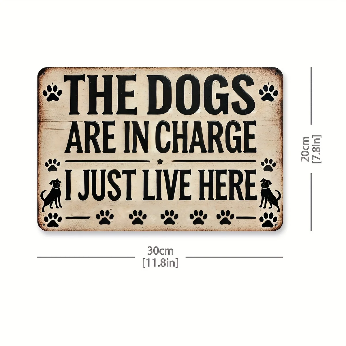 2D Flat - 2D 1pc Vintage Aluminum Sign 