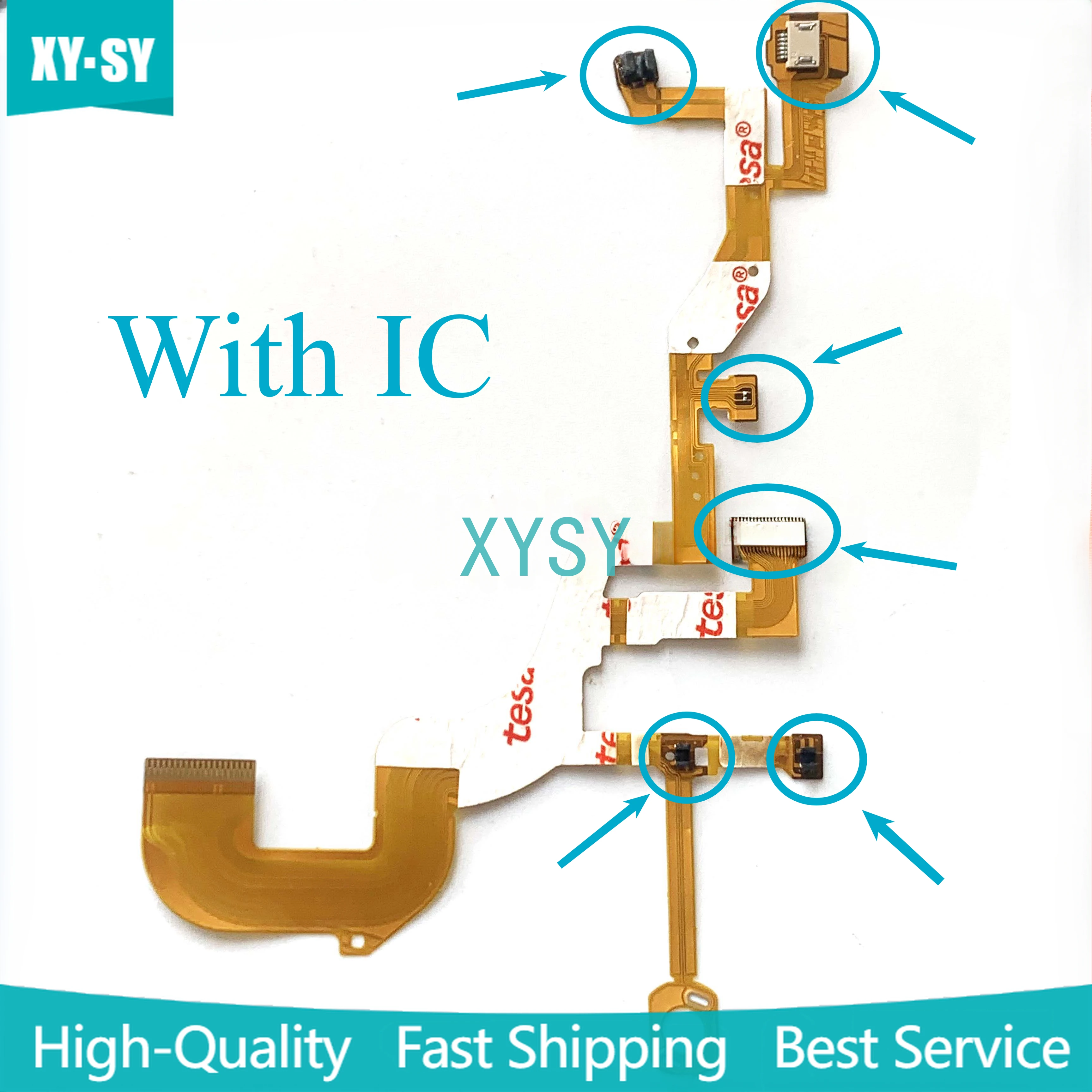 New for Sony DSC-WX300 DSC-WX350 WX300 WX350 Lens Back Main Flex Cable with Sensor with Socket Camera Repair Part