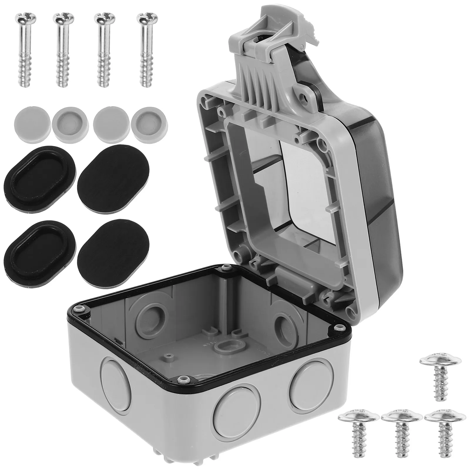 Heavy Duty Plastic Junction Box Outdoor Weatherproof Project Box Electrical Enclosure for Harsh Environments IP65 Rated Easy