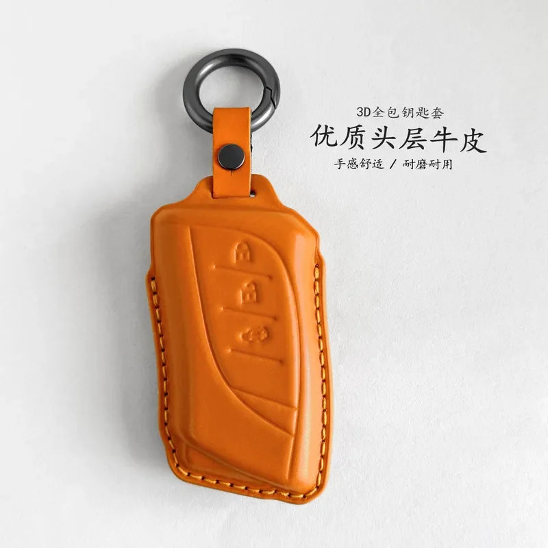 for Lexus ES300 RX350H LX NX200 UX Leather Key Case Cover with Key Ring