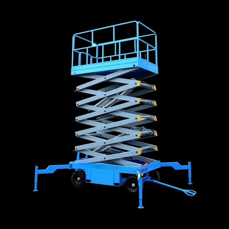 Hydraulic lifting platform, fixed scissor, small loading and unloading electric lift