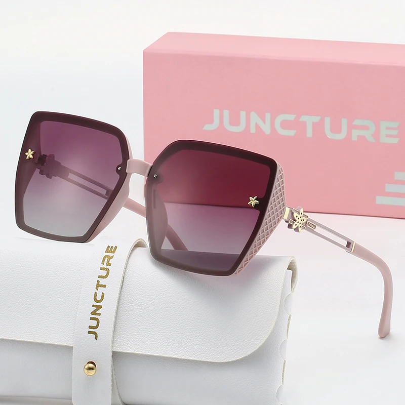 JUNCTURE Polarized Women Sunglasses Fashion Square Sun Glasses Gradient Lady Glasses Party Holiday Gifts Sunglasses for Women