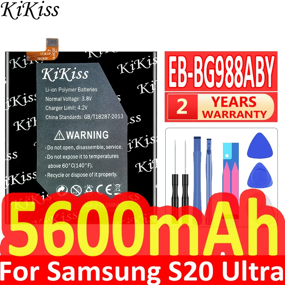 KiKiss Battery For Samsung Galaxy S20/S20 Ultra S20Ultra/S20 Plus S20+ S20Plus/S20U batteries + free tools