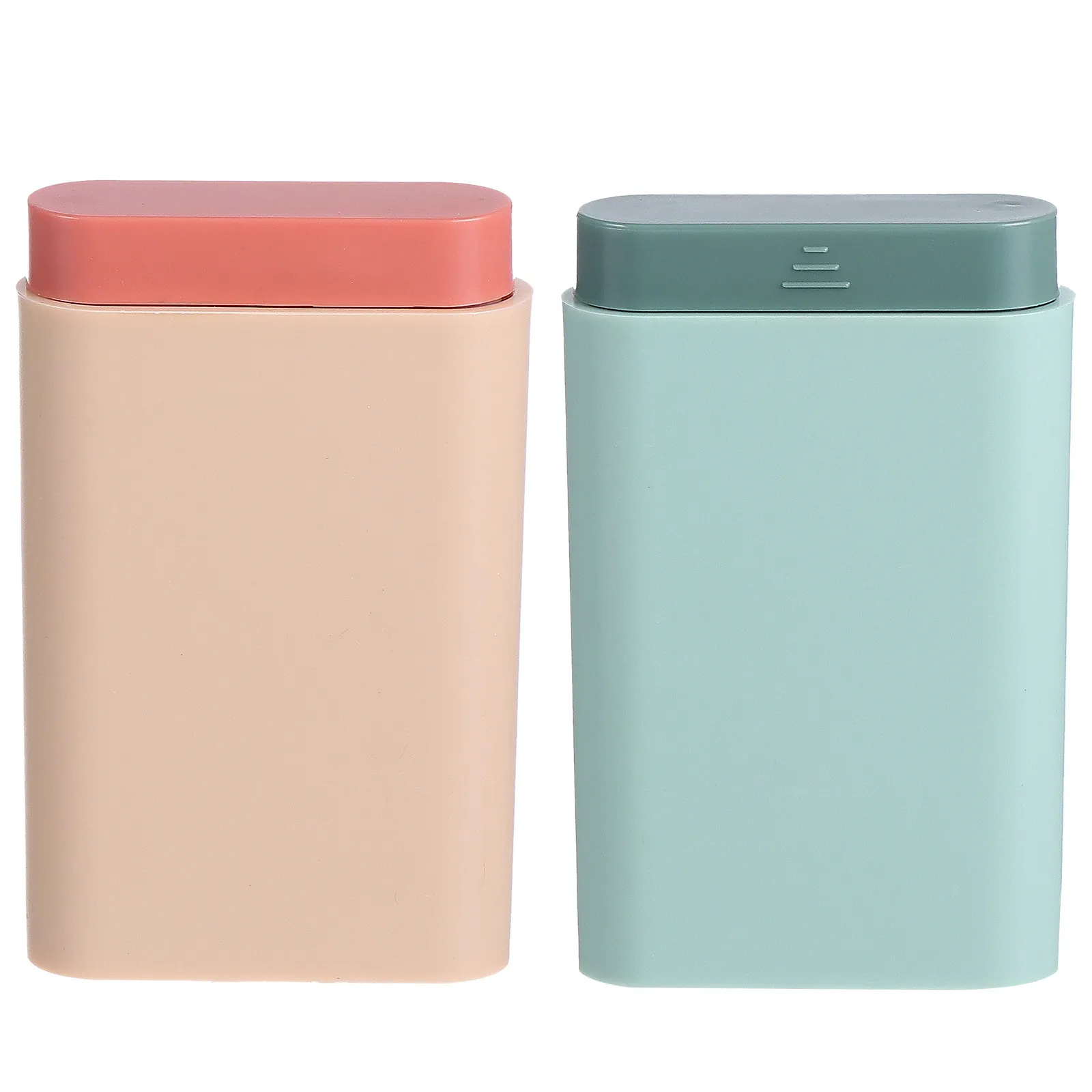 2Pcs Small Delicate Medicine Organizer Travel Pill Box High End Safe Material Pill Container with Excellent Sealing for Outdoor