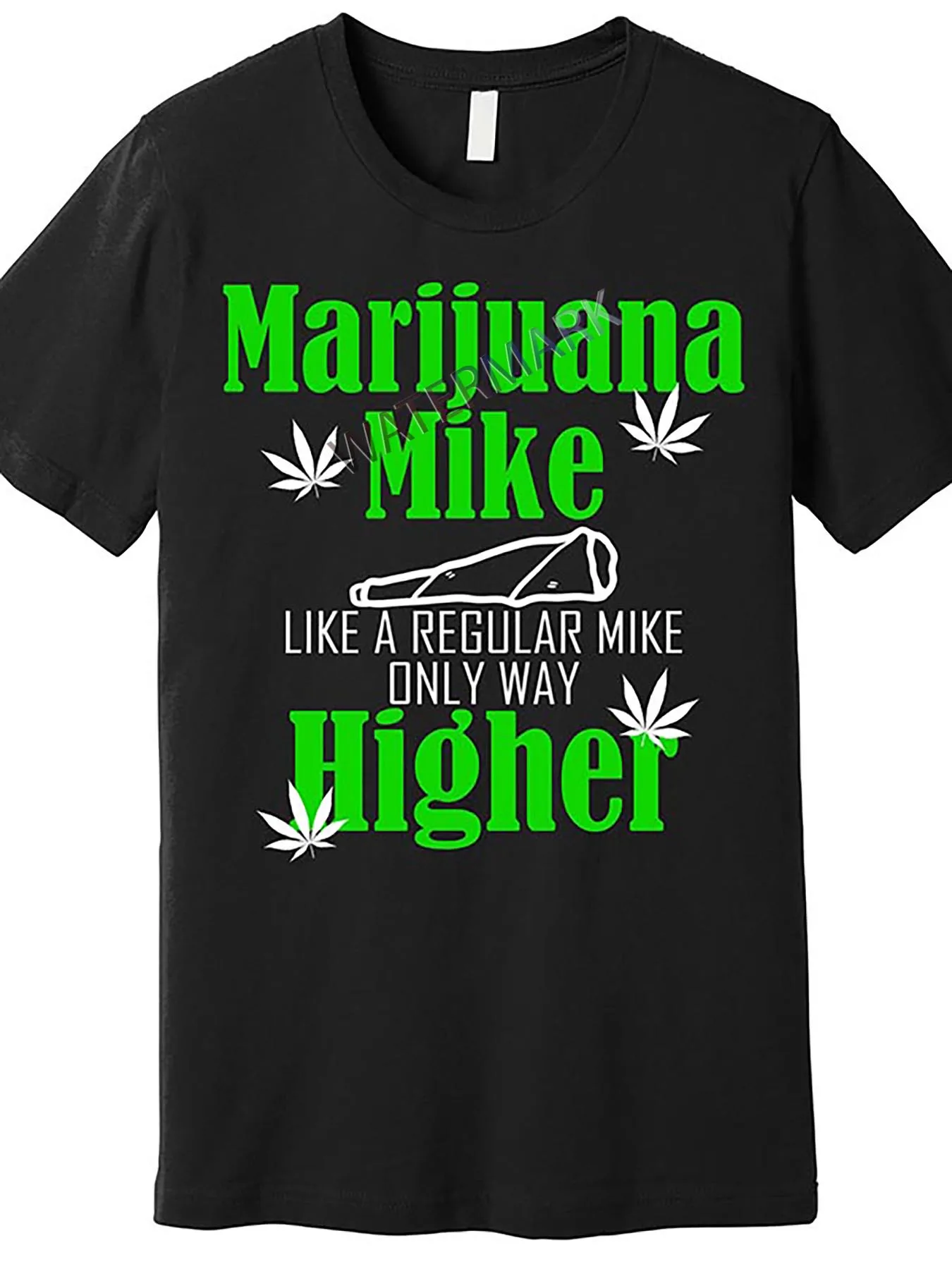 

Marijuana Mike Funny Weed 420 Cannabis Premium T-Shirt 653816 Funny Men'S Short Sleeve Black T-shirt Men Clothing