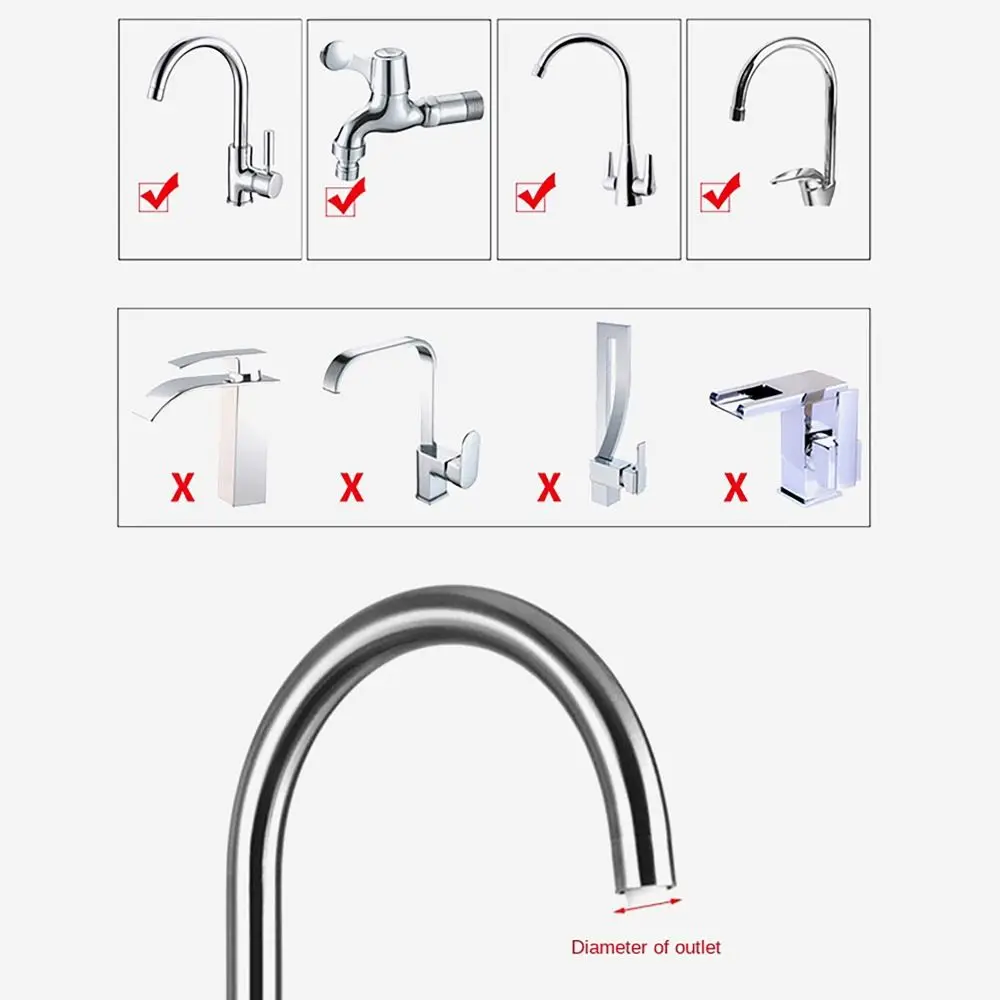 

Adjustable 6-layer Filtration Faucet Filter Splash Proof Water Saving Drainer Faucet Water Purifier Faucet Sprayer Healthier