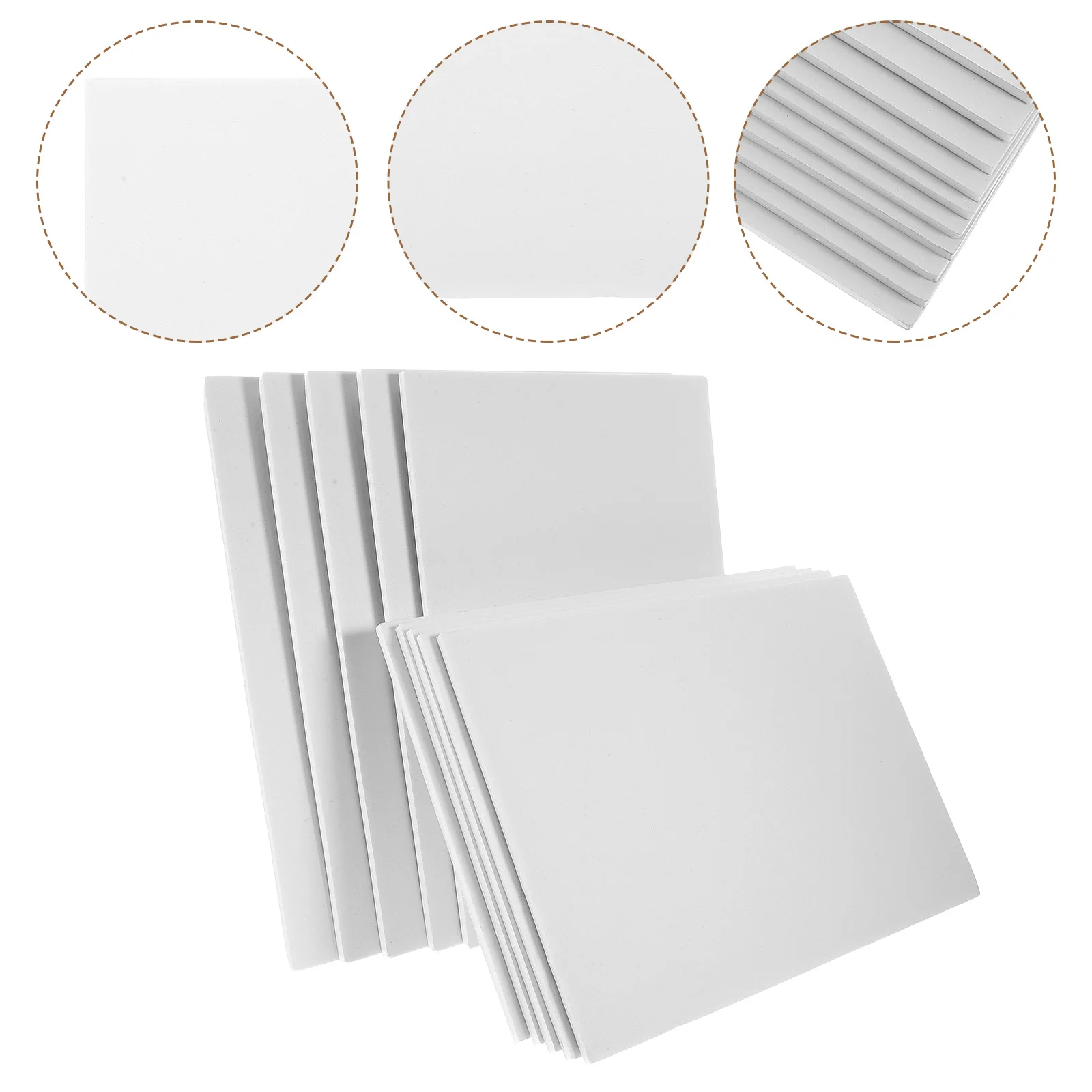 

10Pcs Foam Boards for Projects Large DIY Blank Foam Sheets Smooth Surface Craft Handmade Material Poster Display Art Creation