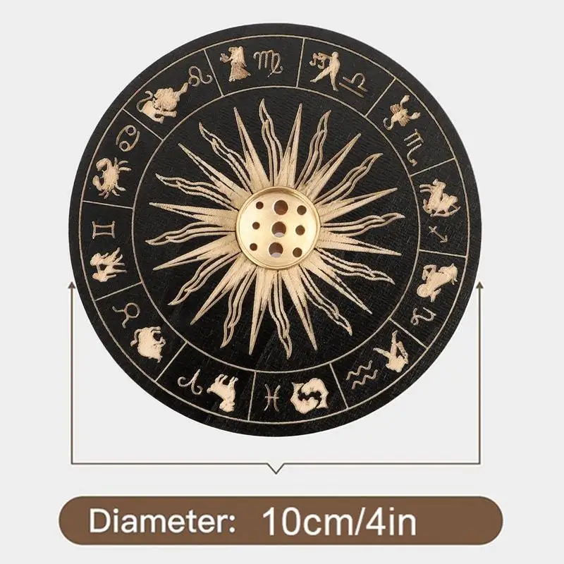 Incense Stick Burner Cute Incense Holder For Sticks Wood Incense Tray Holder For Sticks With 9 Hole For Yoga Meditation