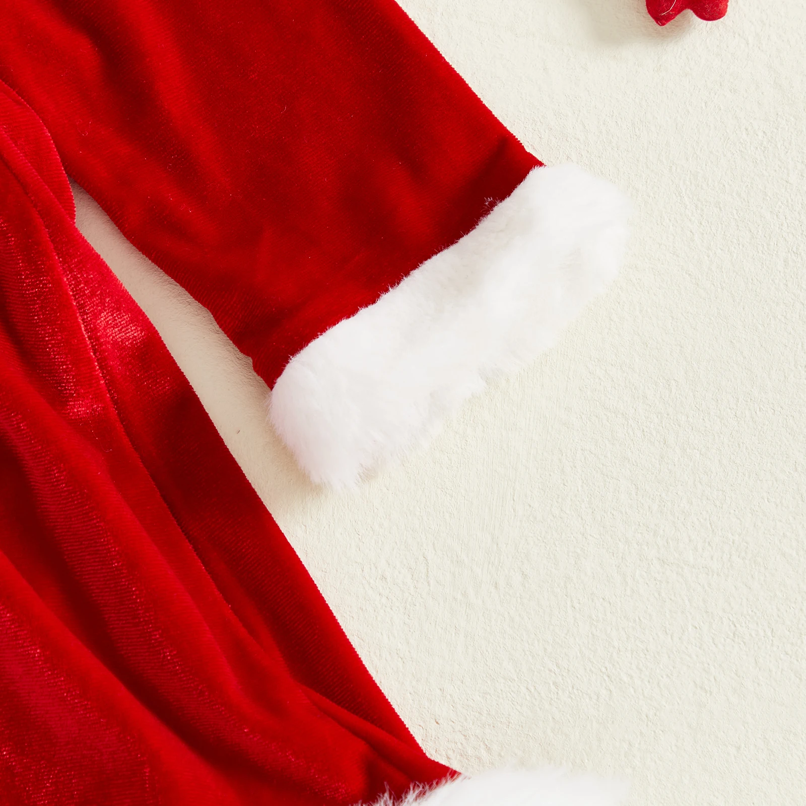 طفلة ملابس عيد الميلاد سانتا فستان طويل الأكمام المخملية رومبير فستان الشتاء الدافئ الزي ملابس الرضع حديثي الولادة