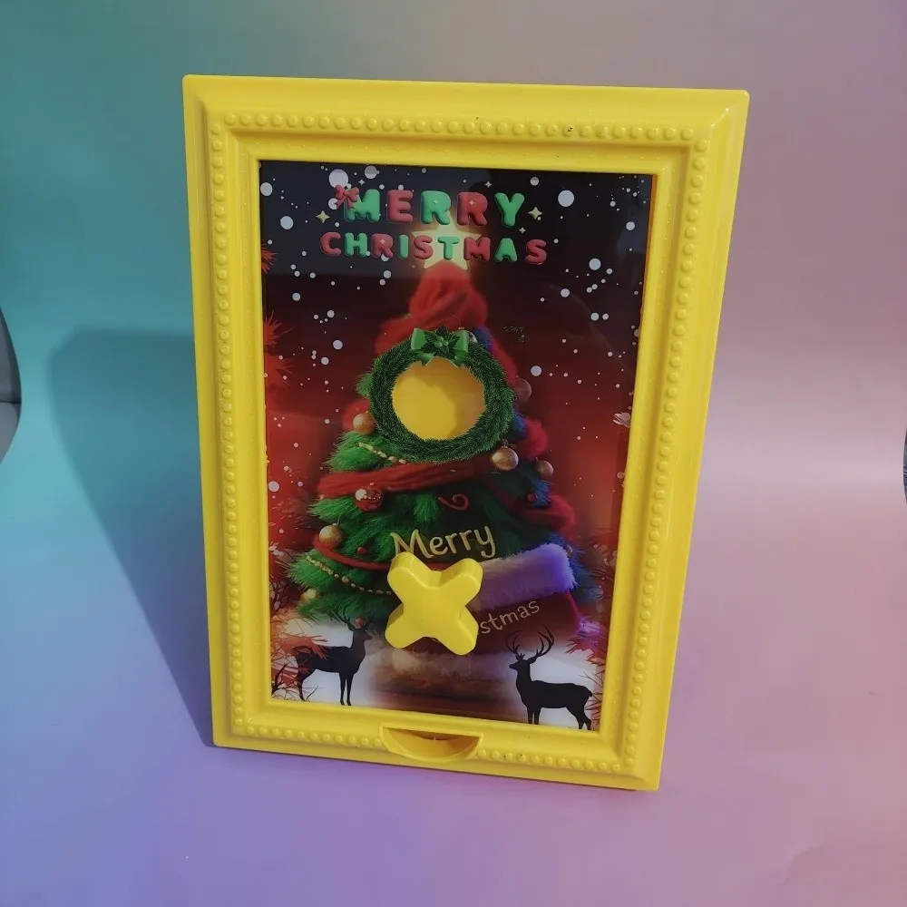 Rare Christmas Tree Pattern Candy Box Dispenser Desktop Ornaments Plastic Handy Candy Frame Storage Decors