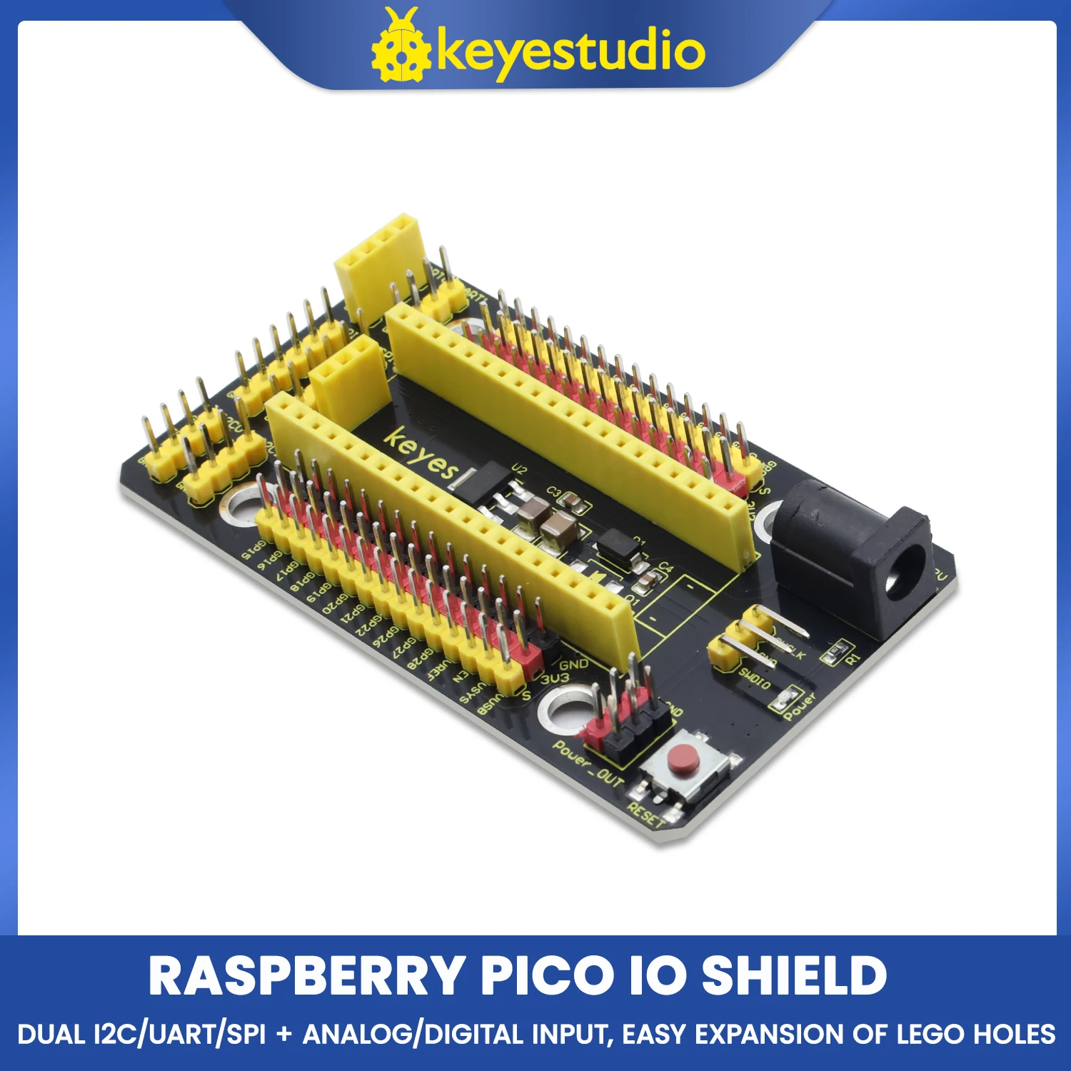 Keyestudio Raspberry Pi Pico IO Shield Board For Raspberry Pi Pico Development Board Electronic DIY Projects