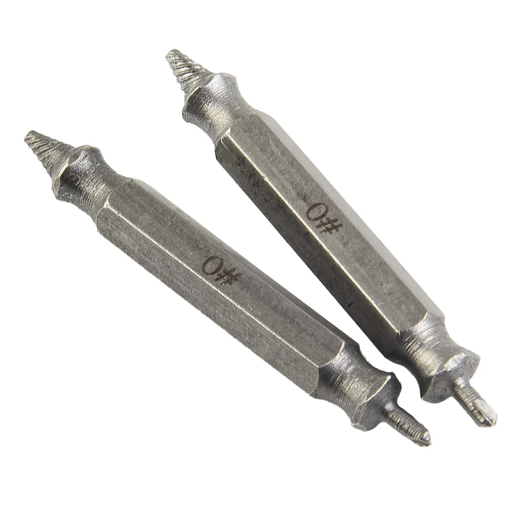 2pcs Damaged Screw Extractor Drill Bit Set Stripped Broken Screw Bolt Remover Extractor Easily Take Out Demolition Tools 2-3mm