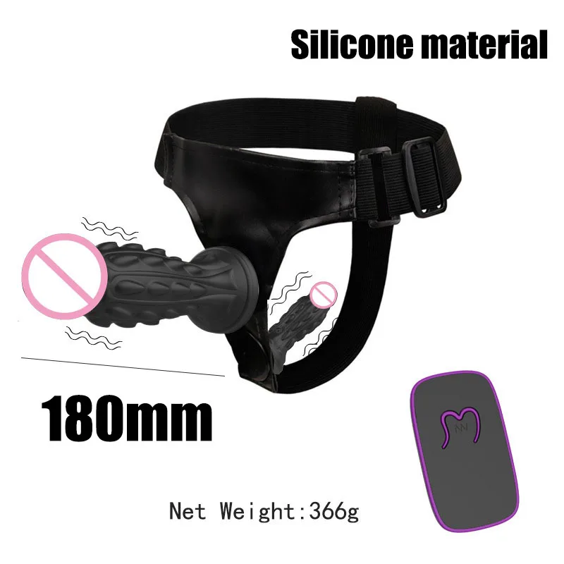Wireless Realistic Silicone Strap On Dildo, Adjustable Vibrating Harness Panties for Pegging, Hands Free Couples Sex Toy for Wom