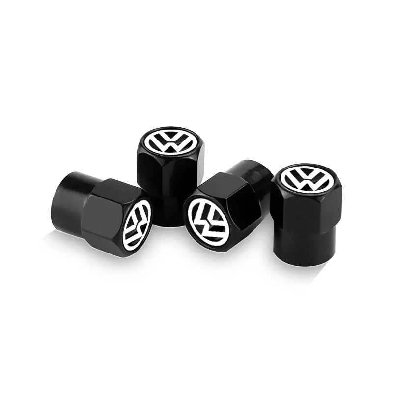 4 Stück Auto-Reifenventilkappen Staubschutz Auto-Emblem Zubehör für VW CC Polo 6R Golf 4 5 6 7 MK7 MK4 MK6 Passat B6 B8 T4 T5 Tiguan – Detail 10