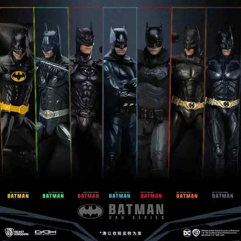 Original Beast Kingdom Batman Belketon Pattinson Big Ben Clooney Brand New Mobile Doll Action Model Collectible Figure Toy Gift