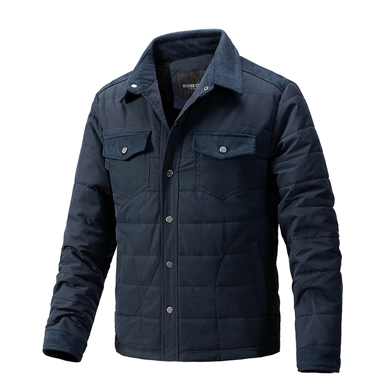 2024 new casual autumn/winter men's business jacket Plaid coat Trend top lapel jacket