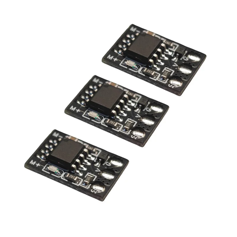 3PCS Upgraded Version 1S Brushed ESC Single-way/Bidirectional Mini Speed Controller Module DC 3.5-6V for DIY Hollow Cup Car