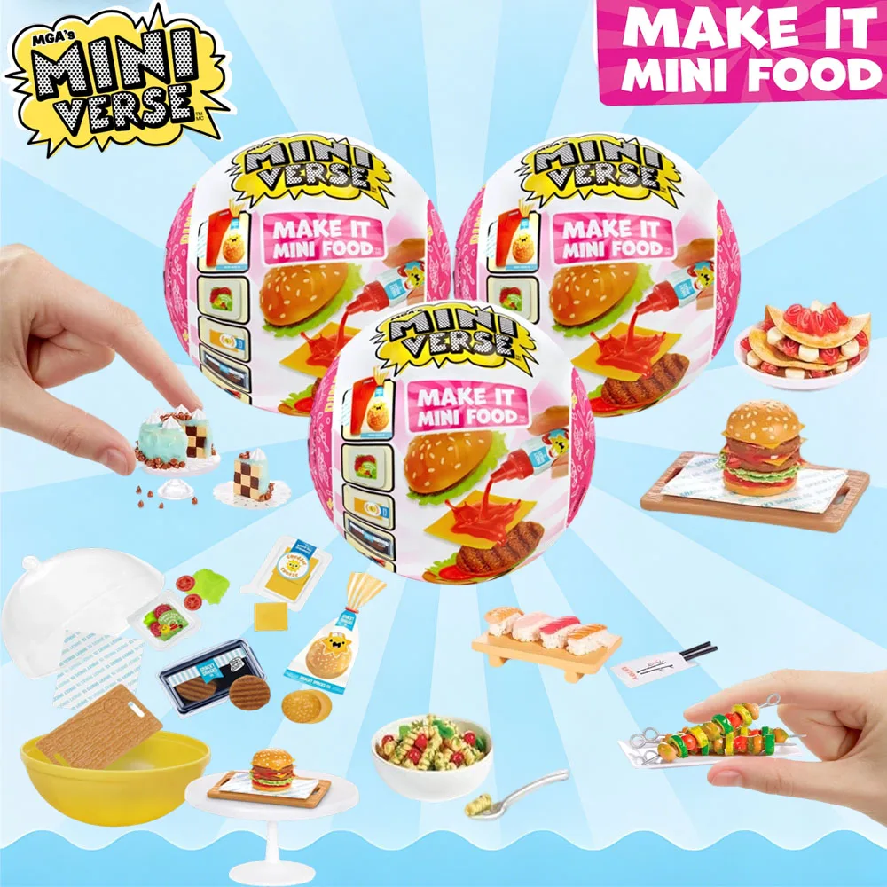 

MGAS Miniverse Make It Mini Food Diner Series 3 Mystery Packaging Kitchen DIY Game Food Replicas Toys Miniverse Blind Box